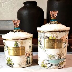 MacKenzie-Childs Aurora Farms Limited Edition with Gold Rim Accents